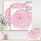 Designart - Pink Burst - Mid-Century Modern Canvas Wall Art